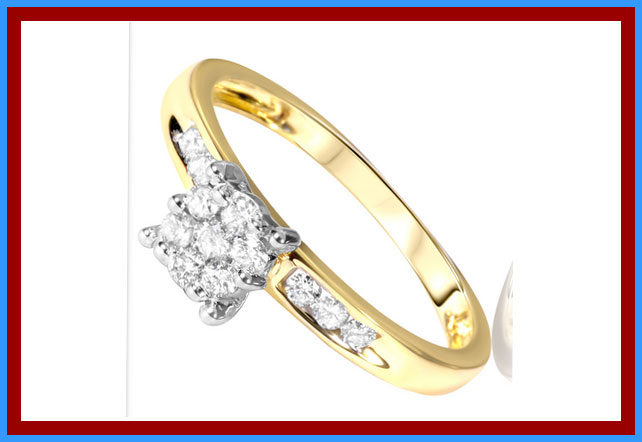The Beauty design of 10k gold wedding rings
